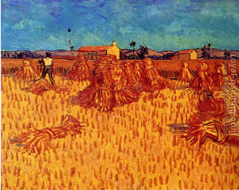 Vincent Van Gogh : Wheat Field with Sheaves